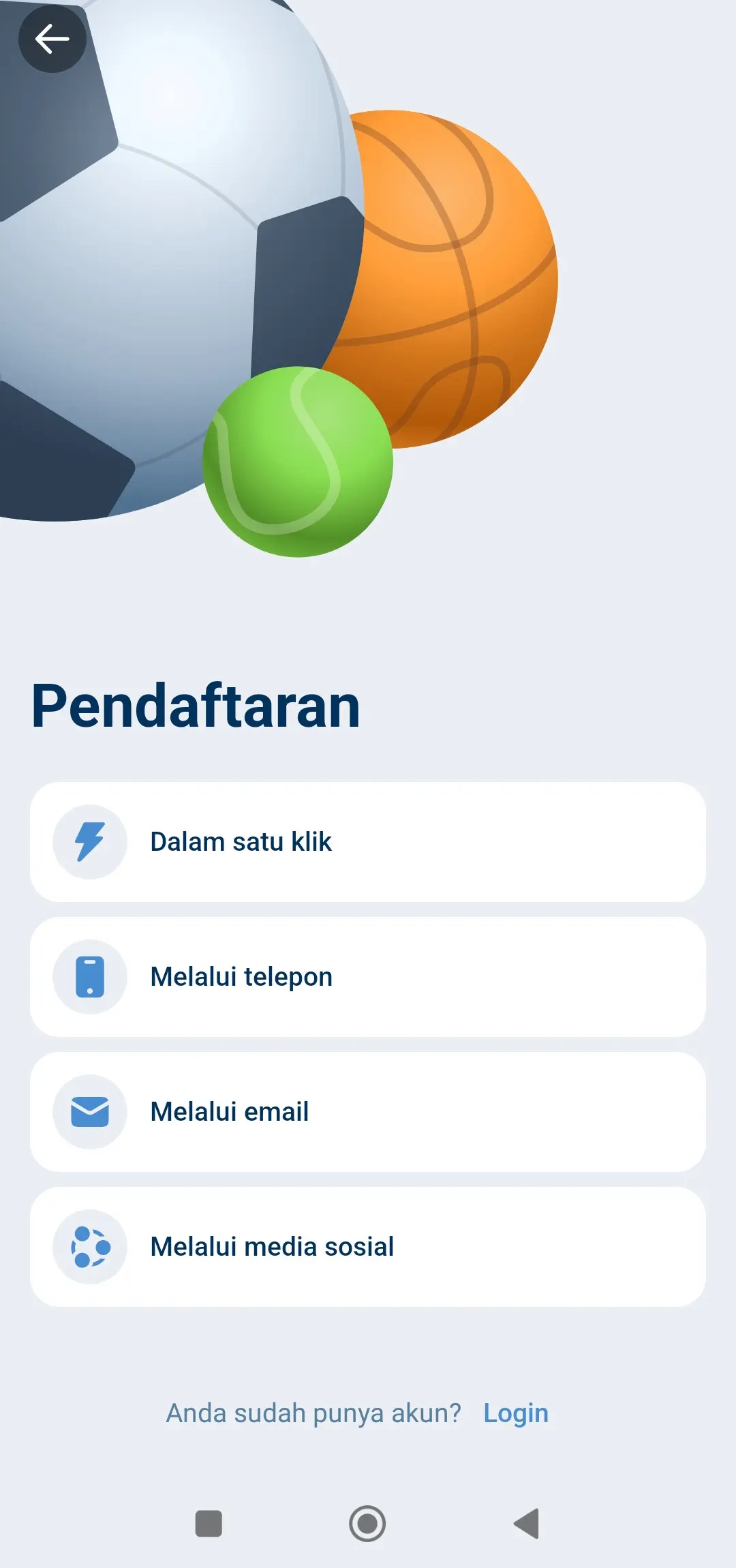 Aplikasi 1xBet untuk Android dan iOS